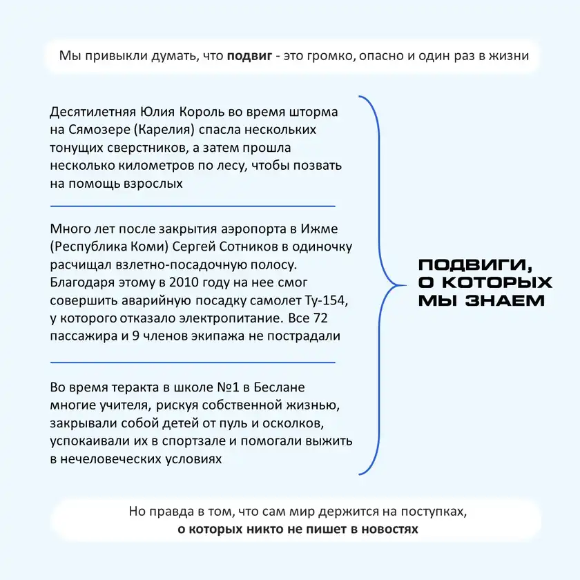 Повседневный героизм: большое сердце в каждом, карточка 2