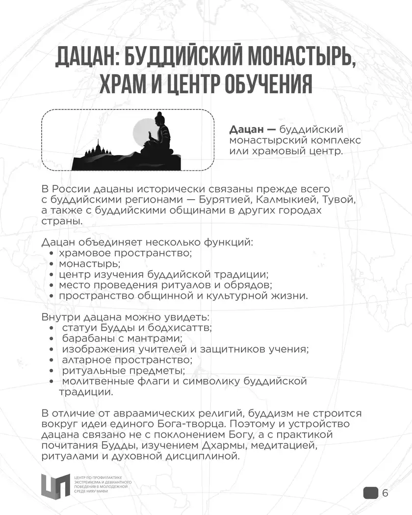 Религиозное многообразие в сооружениях и архитектуре: карточка 6