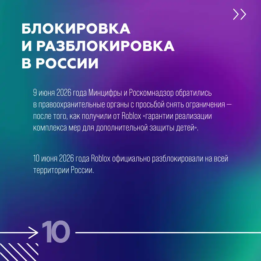 Roblox: игра или операционная система влияния, карточка 10