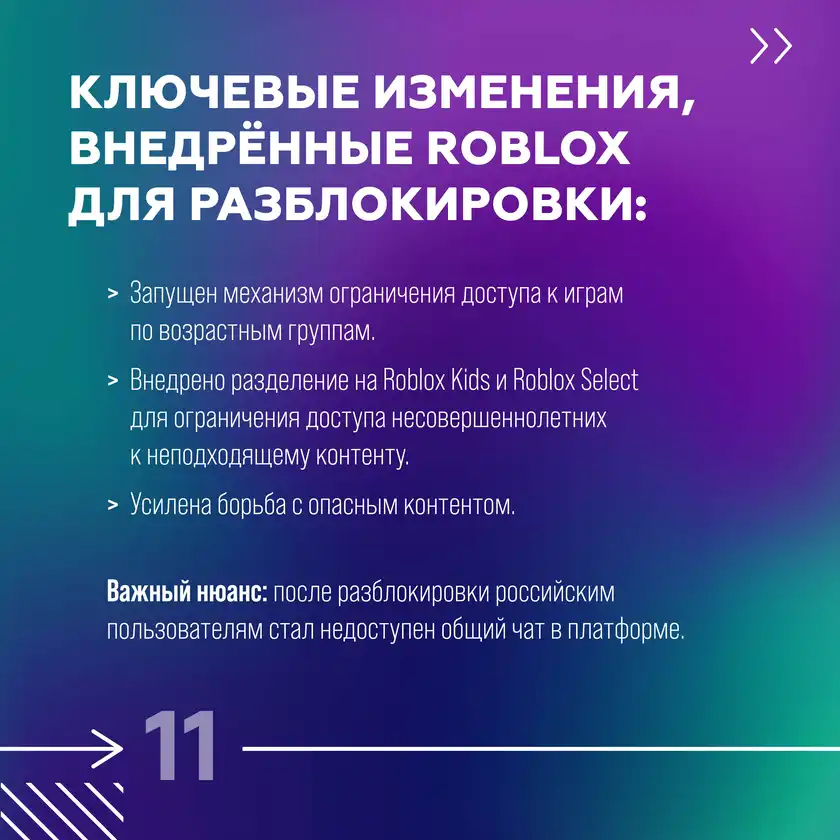 Roblox: игра или операционная система влияния, карточка 11