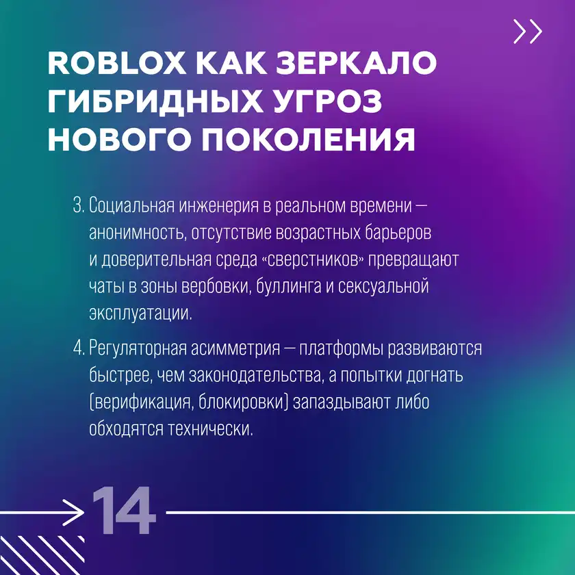 Roblox: игра или операционная система влияния, карточка 14